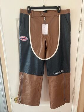 Limited Edition Jordan x Travis Scott Cactus Jack Women's Leather Moto Pants 14